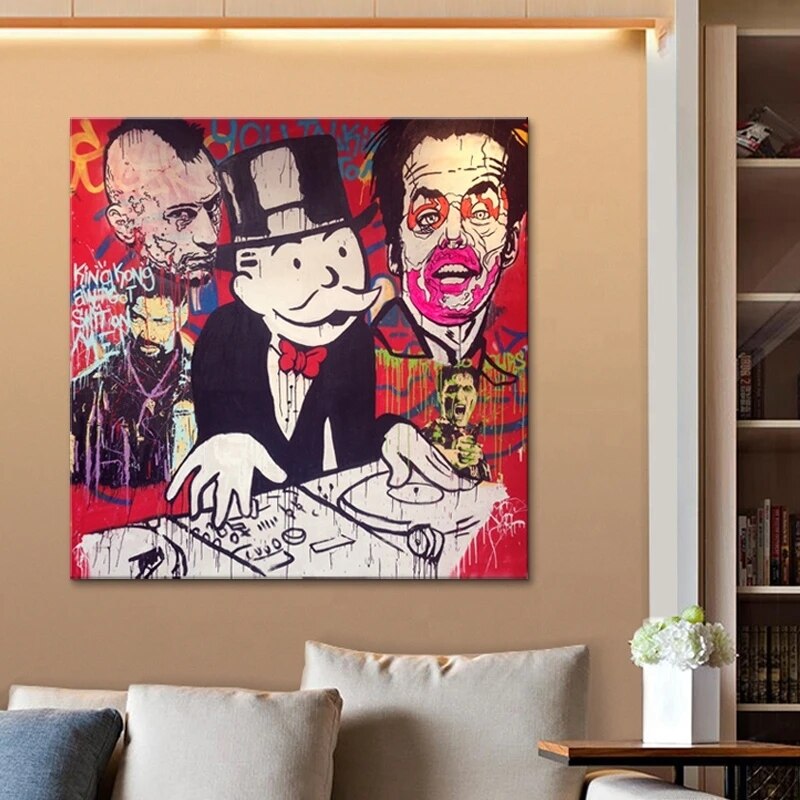 ChandeliersDecor.com-Wall Posters-Simpsons Money Canvas Wall Art