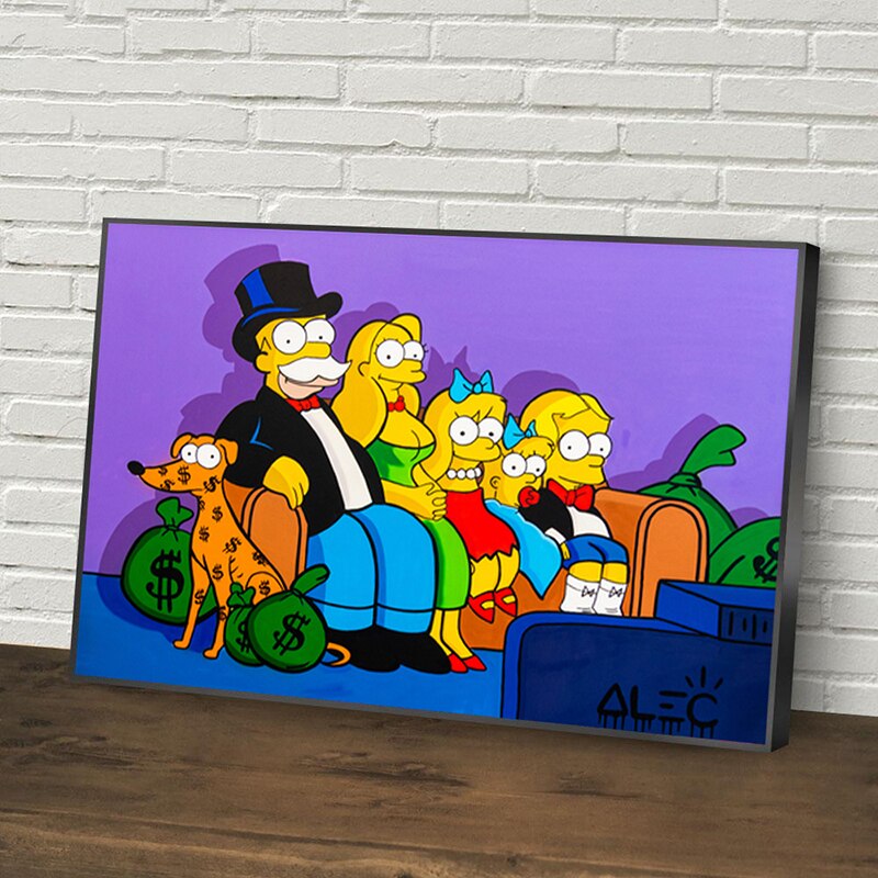 ChandeliersDecor.com-Wall Posters-Simpsons Poster: Get Your Money Bags Here!