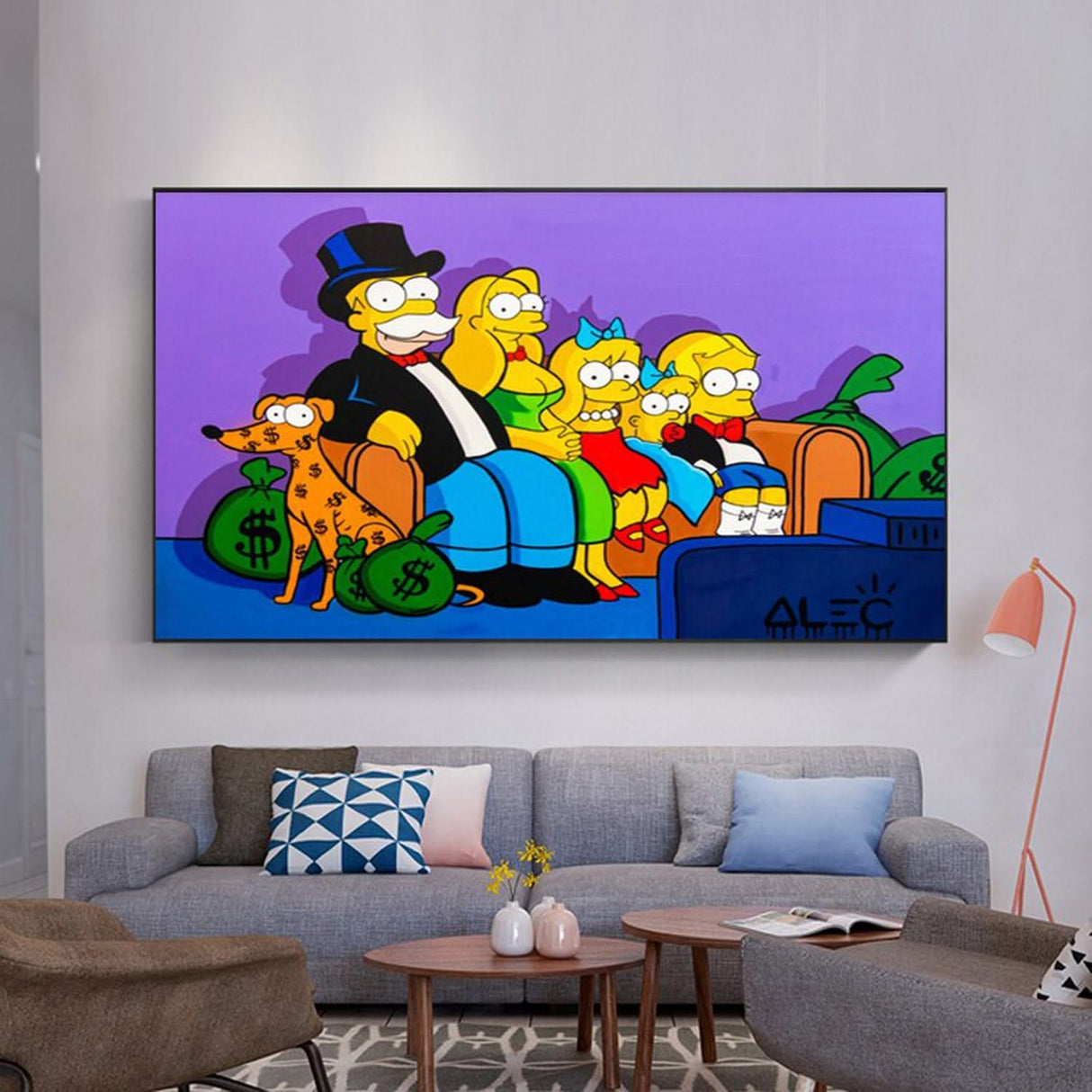 Simpsons Poster: Get Your Money Bags Here!-ChandeliersDecor.com
