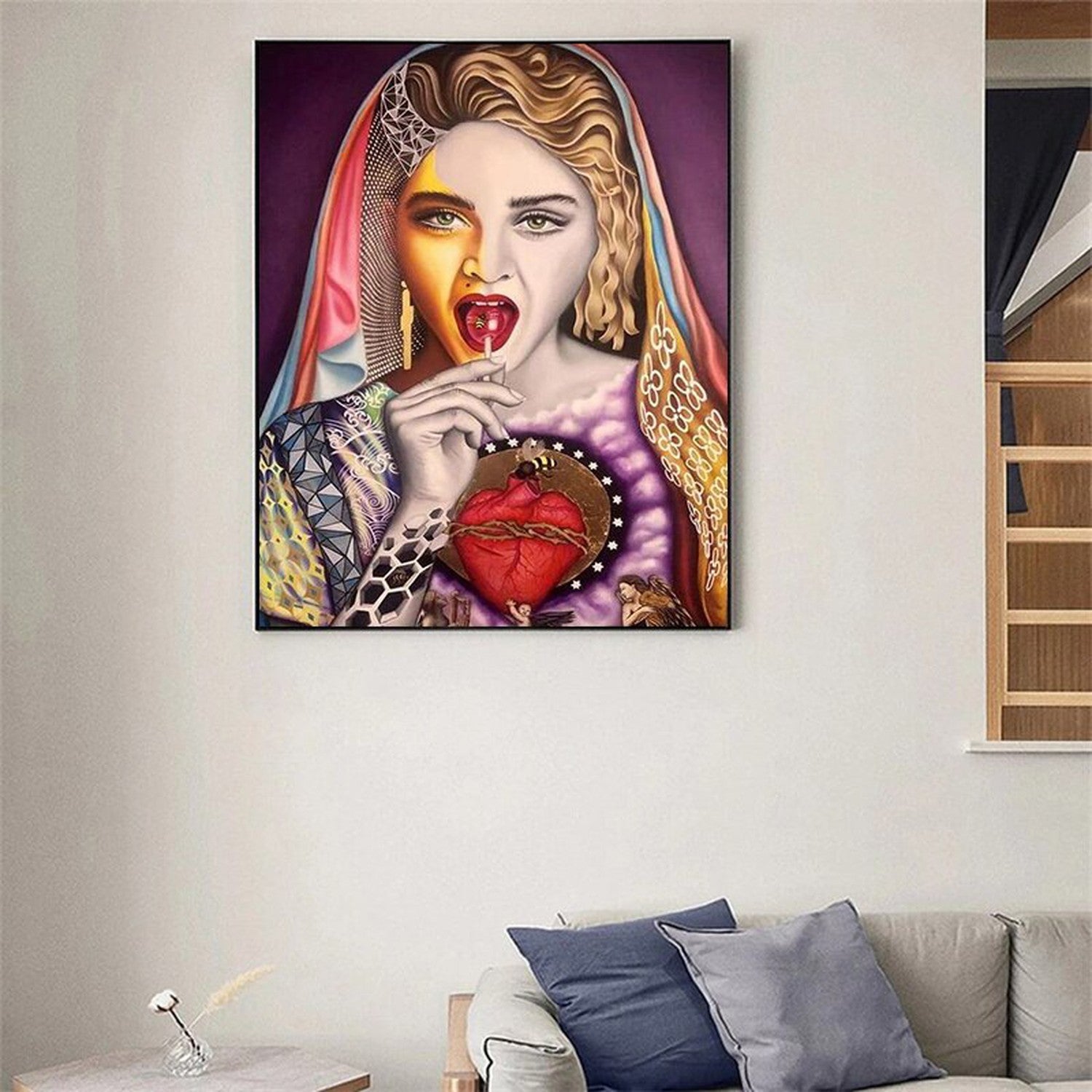ChandeliersDecor.com-Musicians Wall Art-Singer Madonna Canvas Wall Art