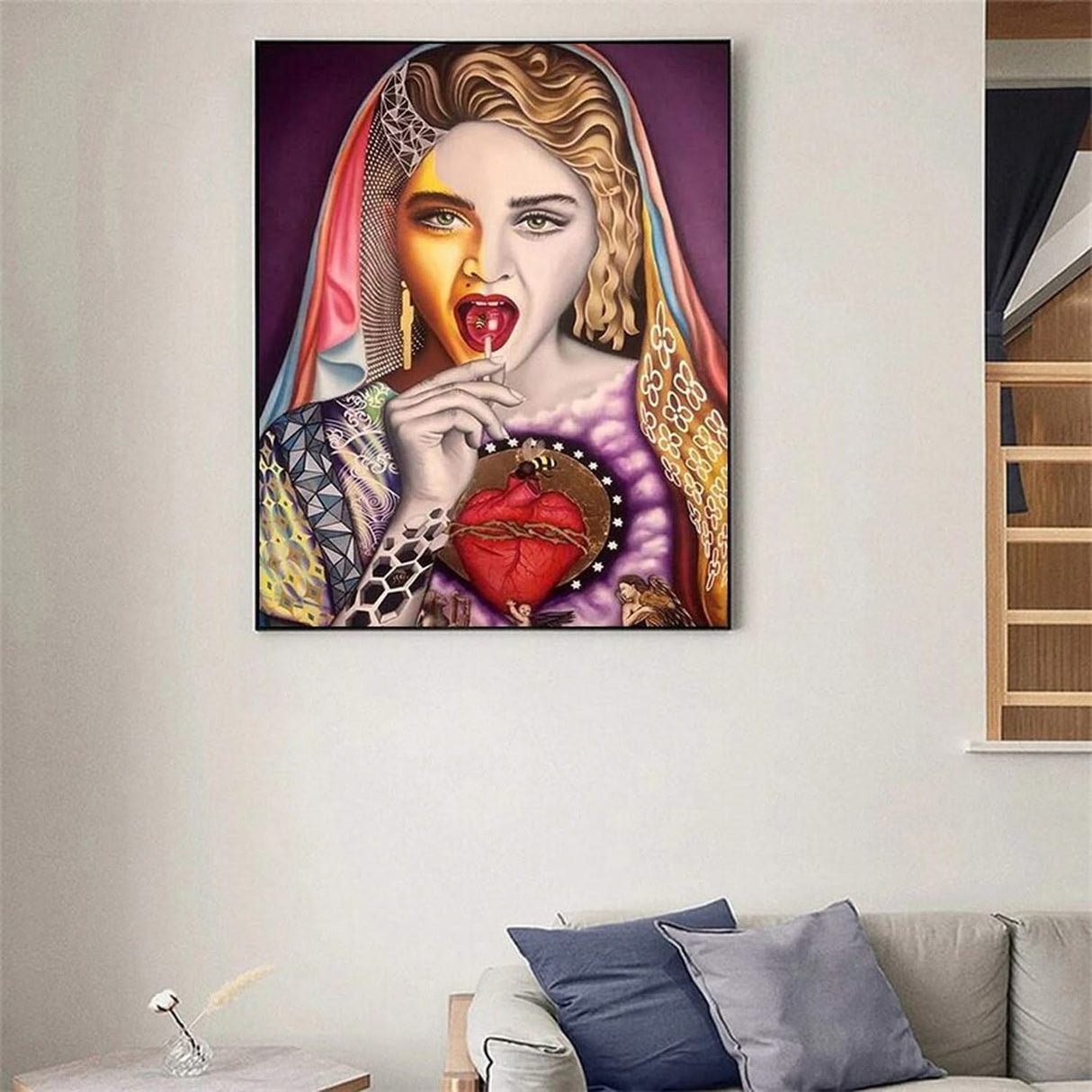 Singer Madonna Canvas Wall Art-ChandeliersDecor.com