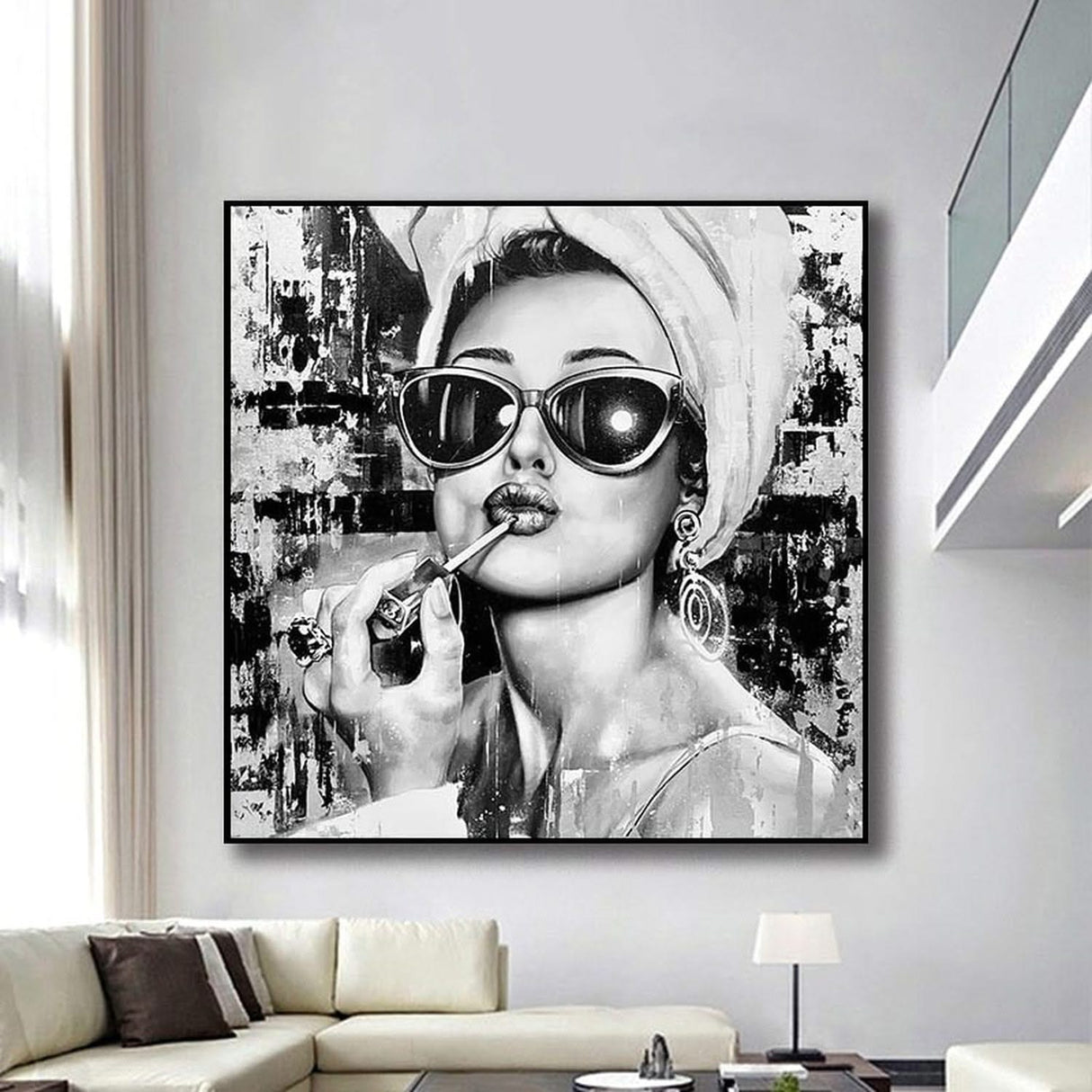Smoking: Beauty Queen Poster Captivating Elegance-ChandeliersDecor.com