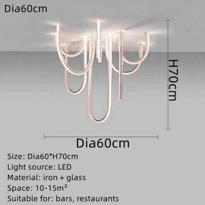 Soft Hose LED Ceiling Chandelier - Illuminate With Elegance-ChandeliersDecor.com