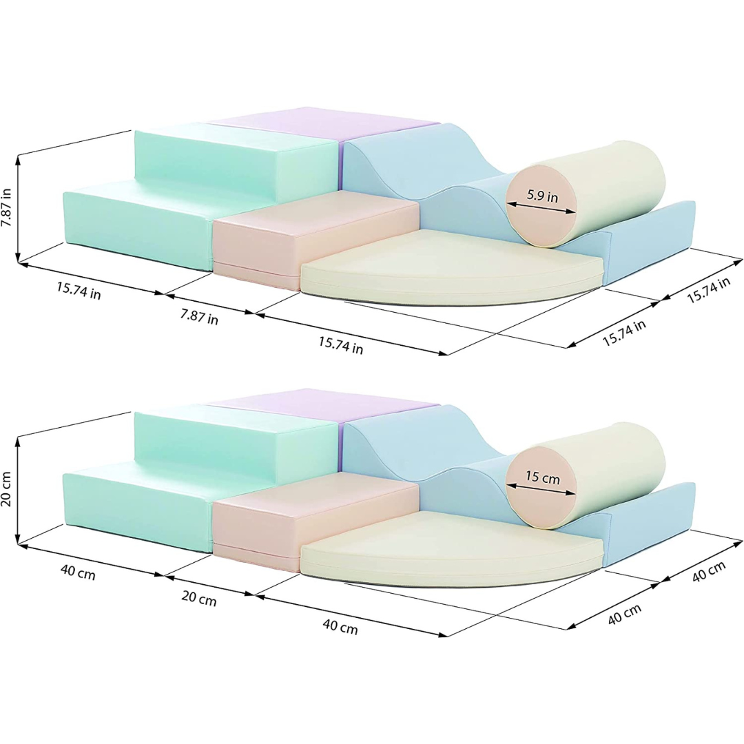 ChandeliersDecor.com-Soft Play Forms | Soft Play Equipment Climb and Crawl | Playground for Kids Pastel Colours