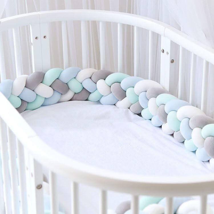 ChandeliersDecor.com-Crib Bumper-Soft Plush Cot Bumper: Crib Bumper for Tots