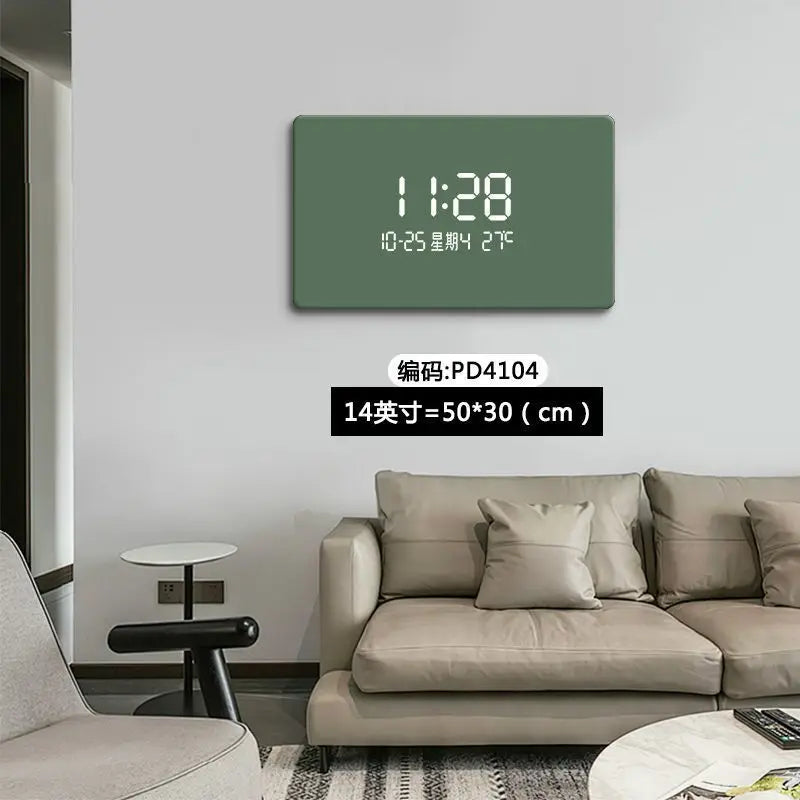 ChandeliersDecor.com-Wall Clocks-Solid Color Digital LED Wall Clock