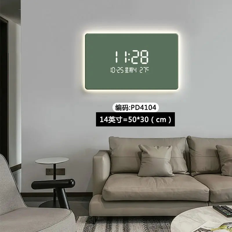 ChandeliersDecor.com-Wall Clocks-Solid Color Digital LED Wall Clock