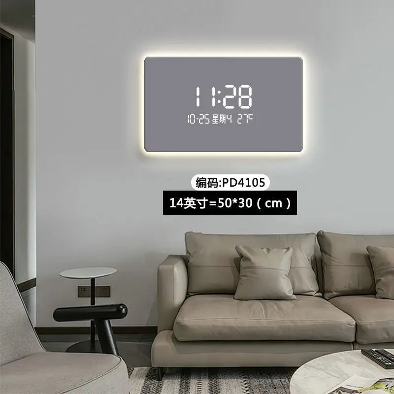 ChandeliersDecor.com-Wall Clocks-Solid Color Digital LED Wall Clock