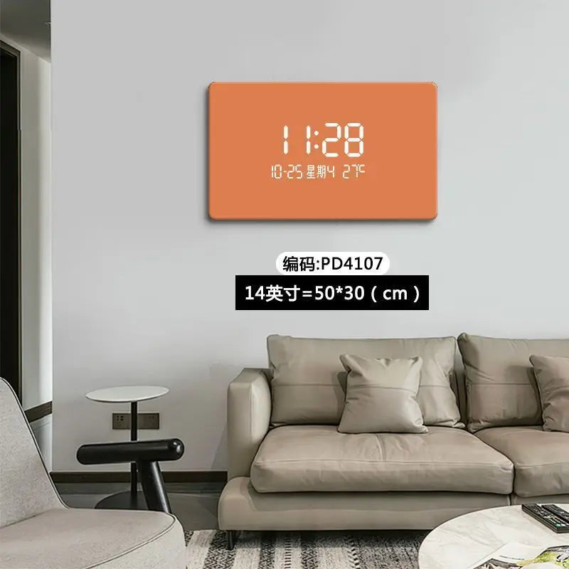 ChandeliersDecor.com-Wall Clocks-Solid Color Digital LED Wall Clock