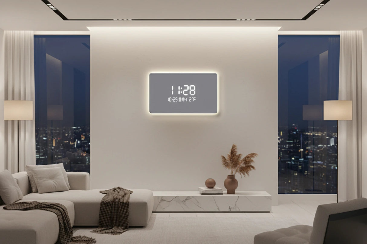 Solid Color Digital LED Wall Clock-ChandeliersDecor.com