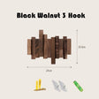 ChandeliersDecor.com-Drying Racks & Hangers-Solid Wood Clothes Hanging Wall Mounted Rack