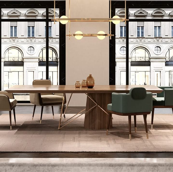 Solid Wood Designer Dining Table-ChandeliersDecor.com