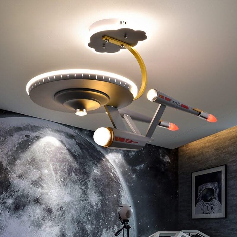 ChandeliersDecor.com-Kids Room Nursery Lighting-Space Ship Galaxy LED Light for Kids Room