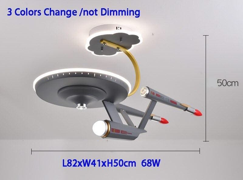 ChandeliersDecor.com-Kids Room Nursery Lighting-Space Ship Galaxy LED Light for Kids Room