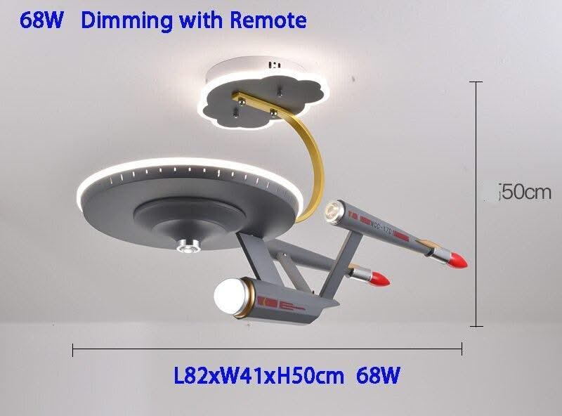 ChandeliersDecor.com-Kids Room Nursery Lighting-Space Ship Galaxy LED Light for Kids Room