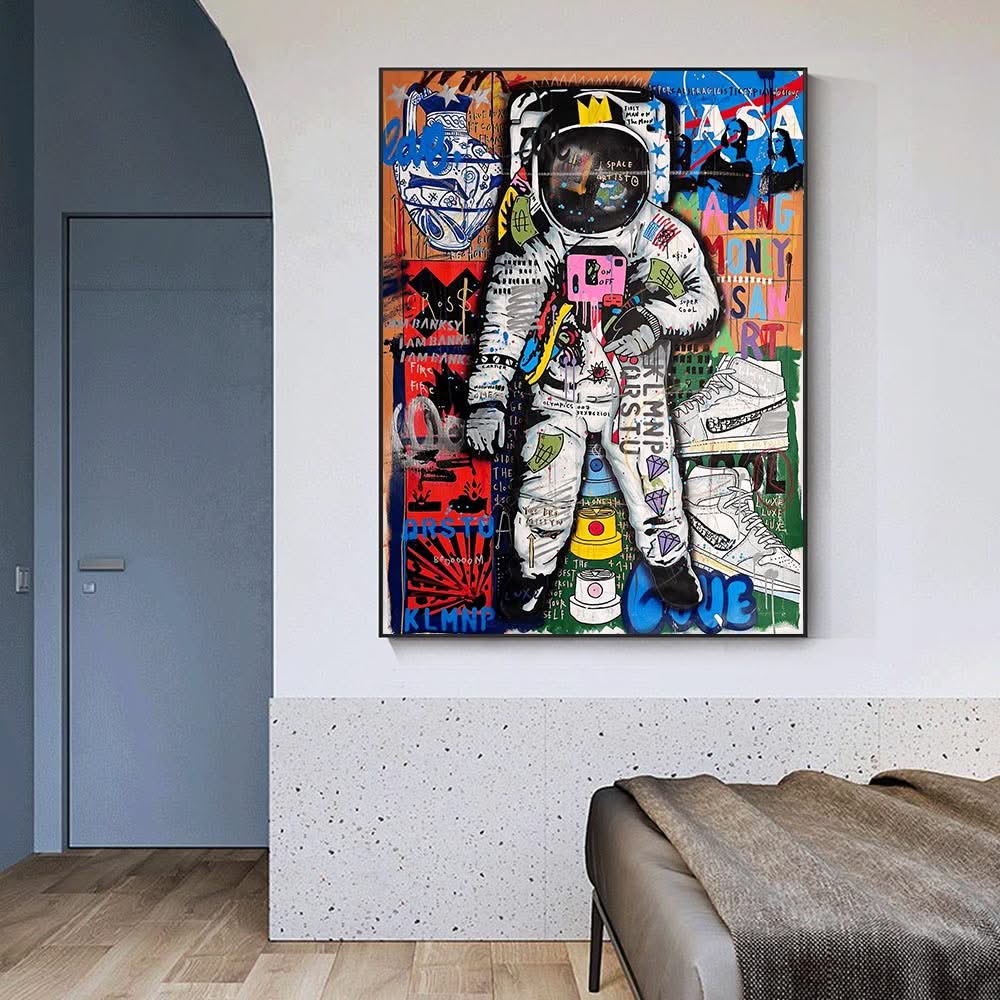 Spaceman Luxe Canvas Wall Art-ChandeliersDecor.com