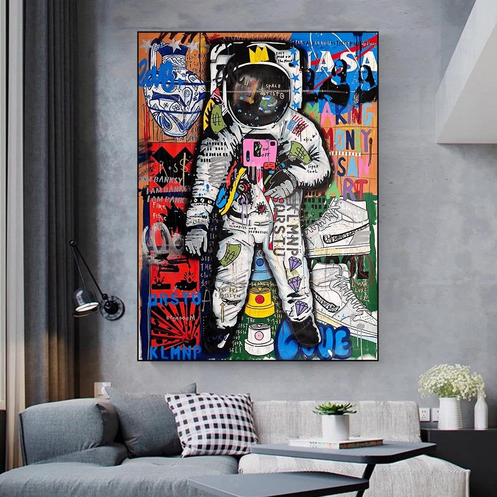 Spaceman Luxe Canvas Wall Art-ChandeliersDecor.com