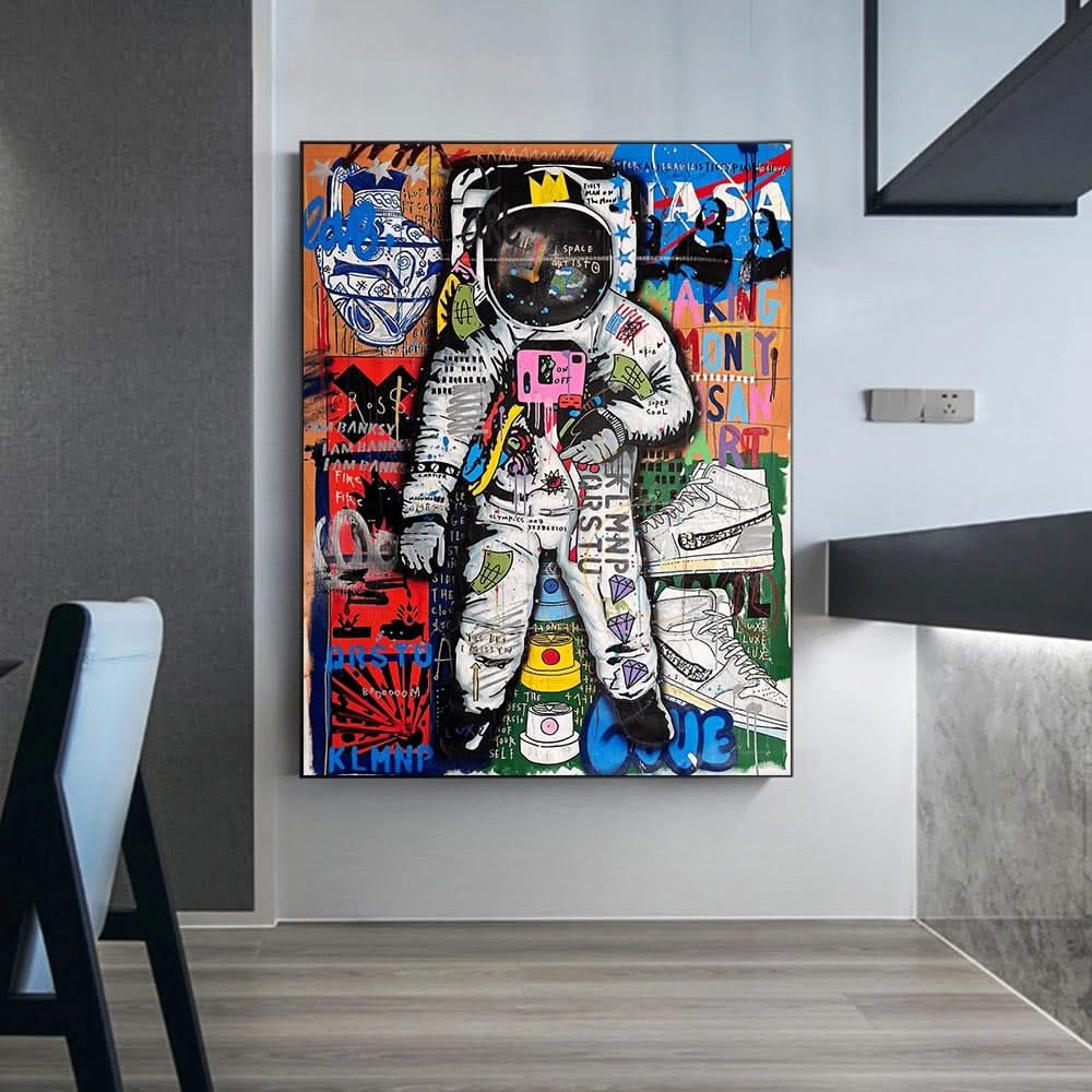 Spaceman Luxe Canvas Wall Art-ChandeliersDecor.com