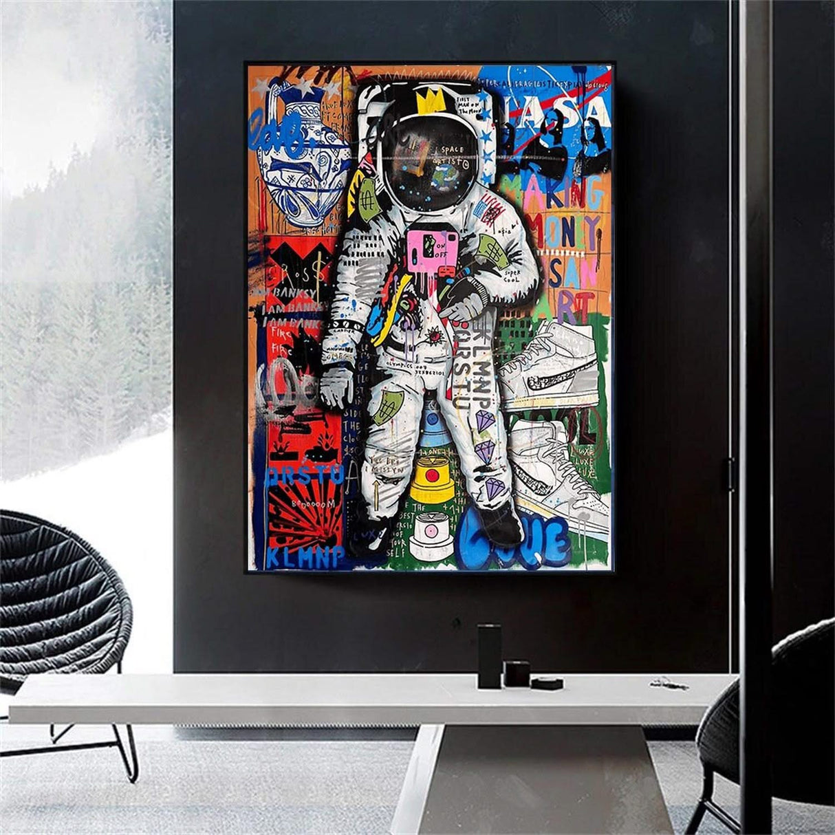 Spaceman Luxe Canvas Wall Art-ChandeliersDecor.com