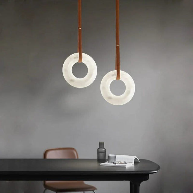 Spanish Marble Ring Lustre Chandelier Lighting-ChandeliersDecor.com