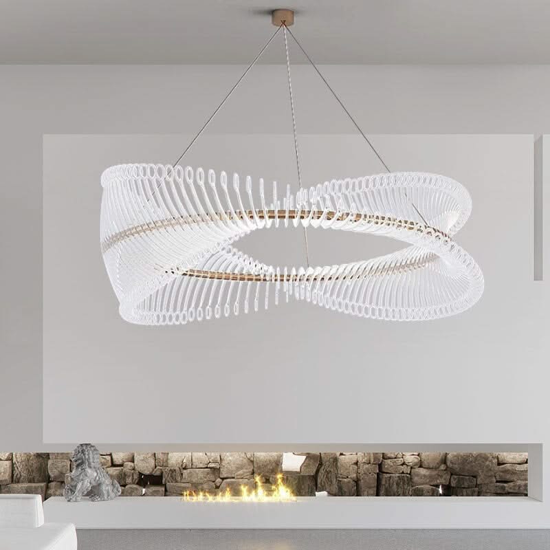 Spiral Acrylic Chandelier: Illuminate with Style-ChandeliersDecor.com