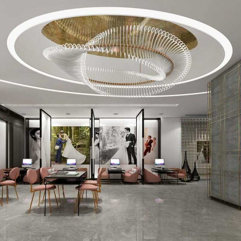 Spiral Acrylic Chandelier: Illuminate with Style-ChandeliersDecor.com