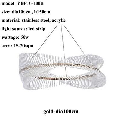 Spiral Acrylic Chandelier: Illuminate with Style-ChandeliersDecor.com