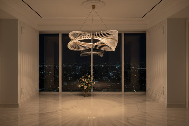 Spiral Acrylic Chandelier: Illuminate with Style-ChandeliersDecor.com