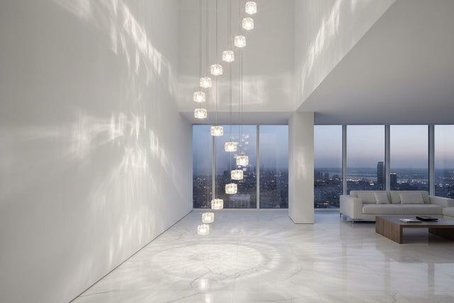 Square Crystal Cubes Chandelier – Exquisite Lighting Fixture-ChandeliersDecor.com