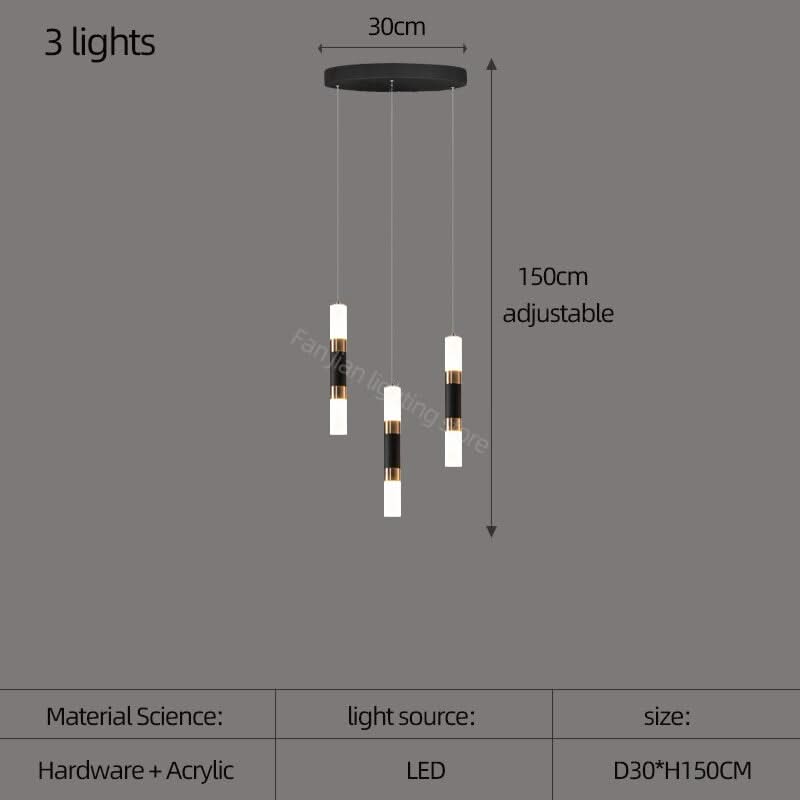 ChandeliersDecor.com-Staircase Chandelier-Staircase Chandelier - Illuminate with Acrylic Chandelier