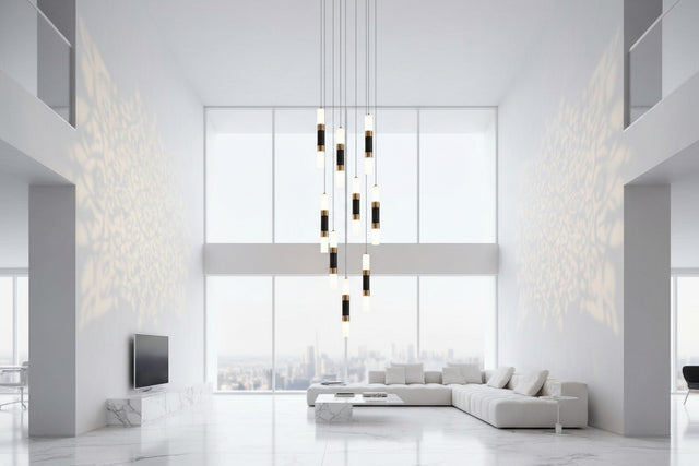 Staircase Chandelier - Illuminate with Acrylic Chandelier-ChandeliersDecor.com