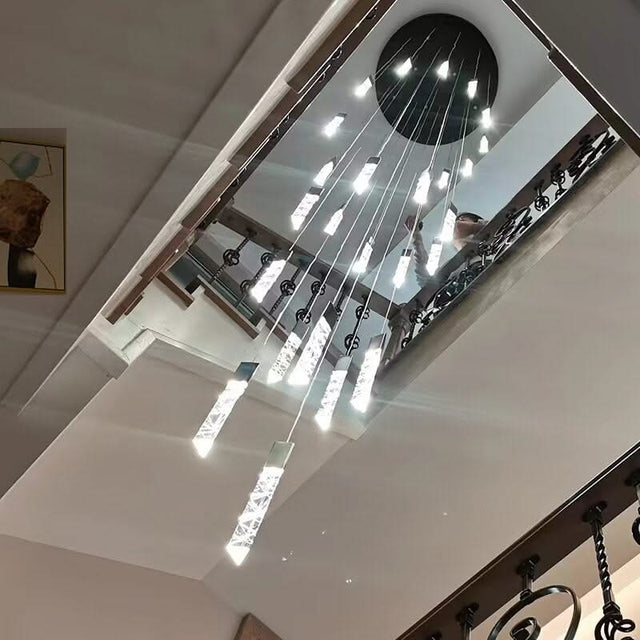 Staircase Crystal Chandelier Light-ChandeliersDecor.com