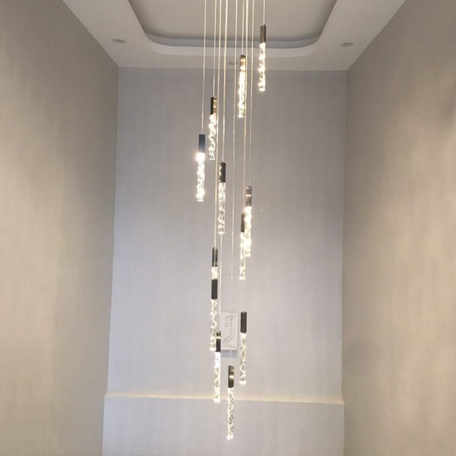Staircase Crystal Chandelier Light-ChandeliersDecor.com