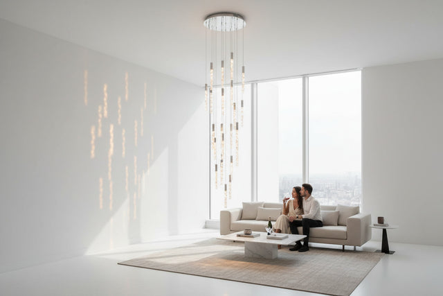 Staircase Crystal Chandelier Light-ChandeliersDecor.com