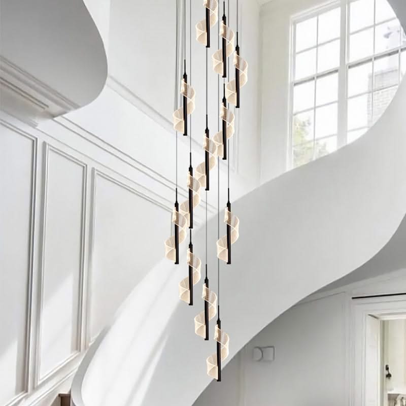 ChandeliersDecor.com-Staircase Chandelier-Staircase Spiral Chandelier: Illuminate with Elegance