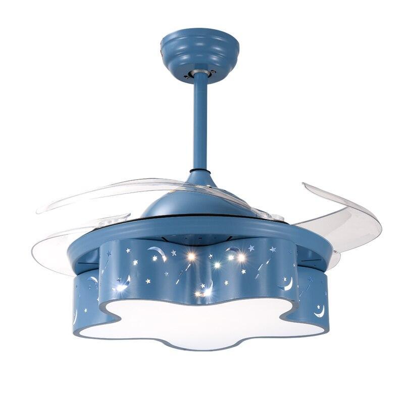 ChandeliersDecor.com-Kids Room Nursery Lighting-Star LED Light with Fan - Modern Ceiling Fan for Kids Room