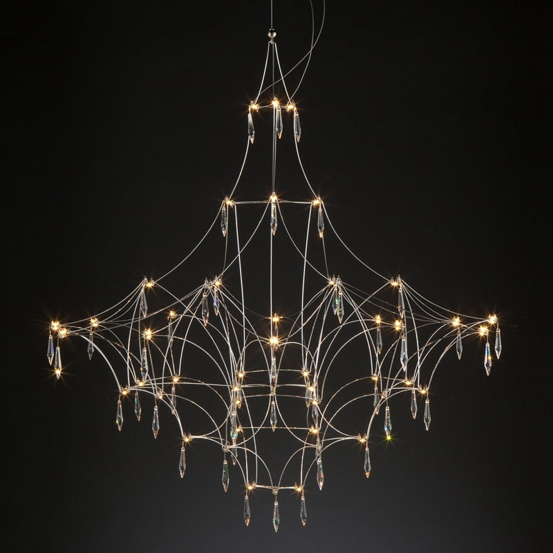 ChandeliersDecor.com-Chandeliers-Starry Crystal Minimalistic Chandelier
