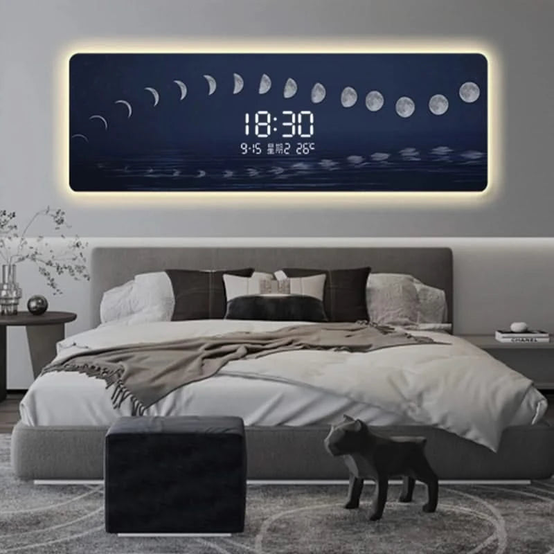 ChandeliersDecor.com-Wall Clocks-Starry Sky Digital Wall Clock