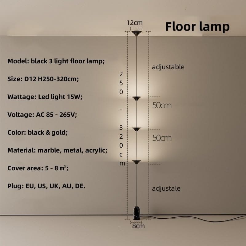 String Bedside LED Adjustable Floor Lamp-ChandeliersDecor.com