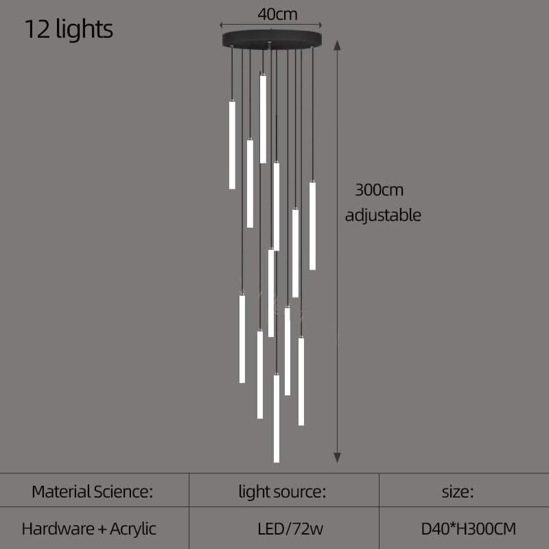 Strip Cylinders Chandelier - Sleek & Modern Lighting-ChandeliersDecor.com