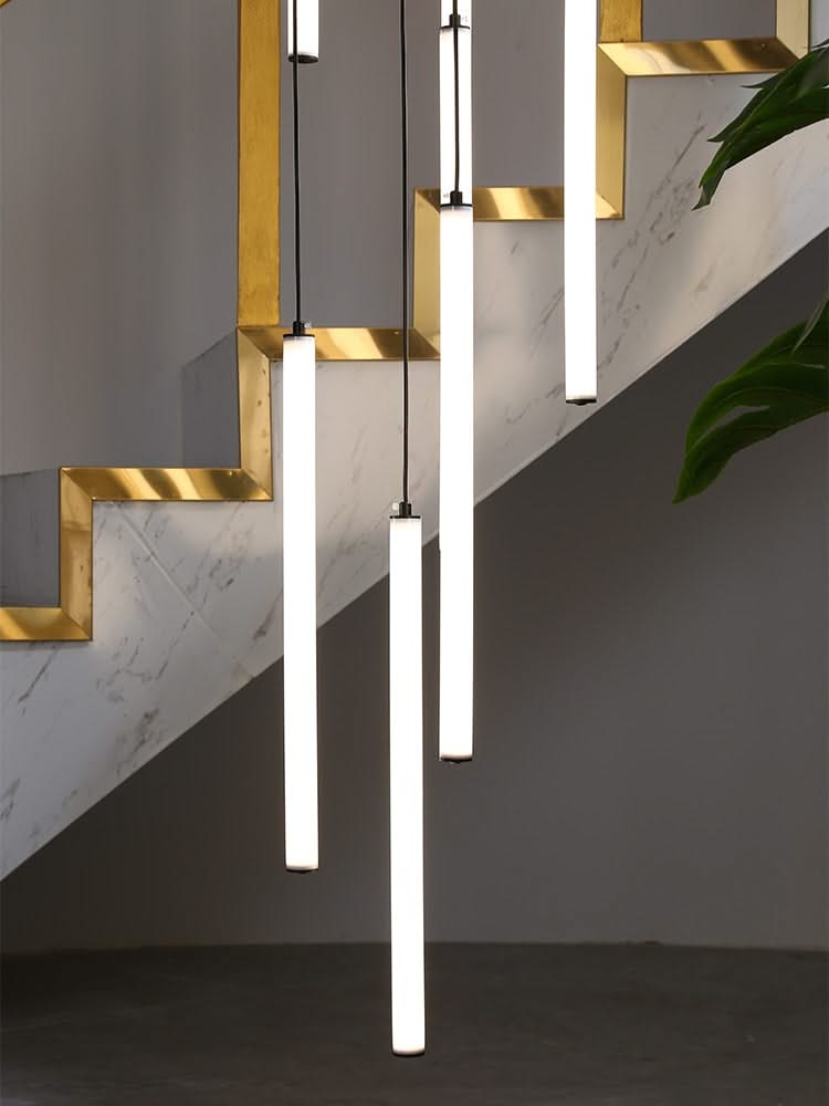 Strip Cylinders Chandelier - Sleek & Modern Lighting-ChandeliersDecor.com