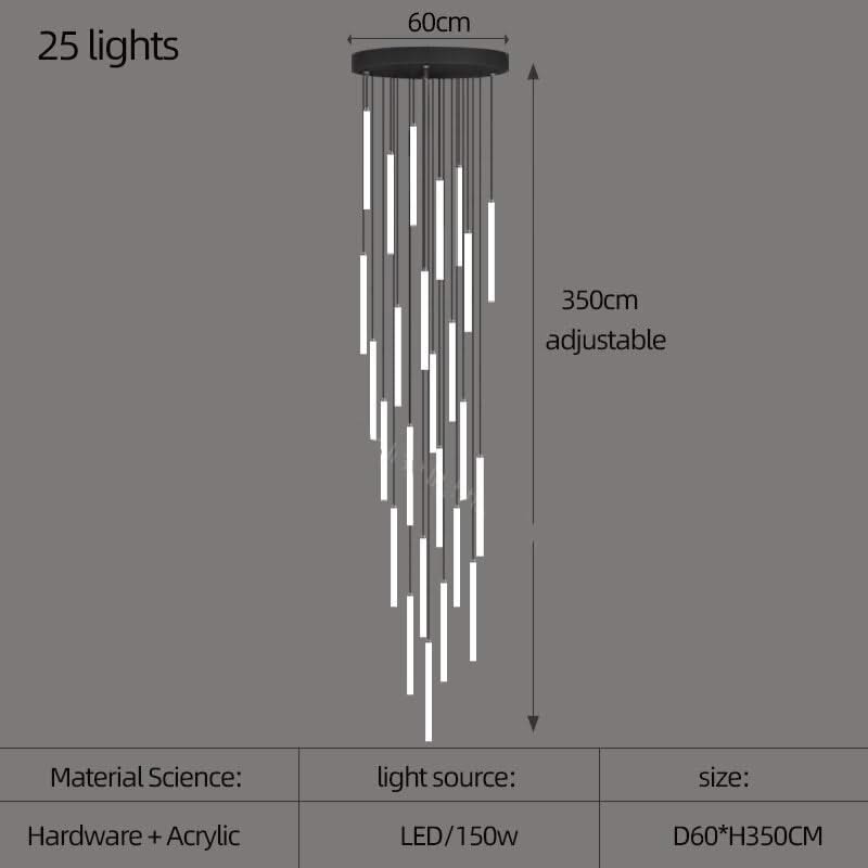 Strip Cylinders Chandelier - Sleek & Modern Lighting-ChandeliersDecor.com
