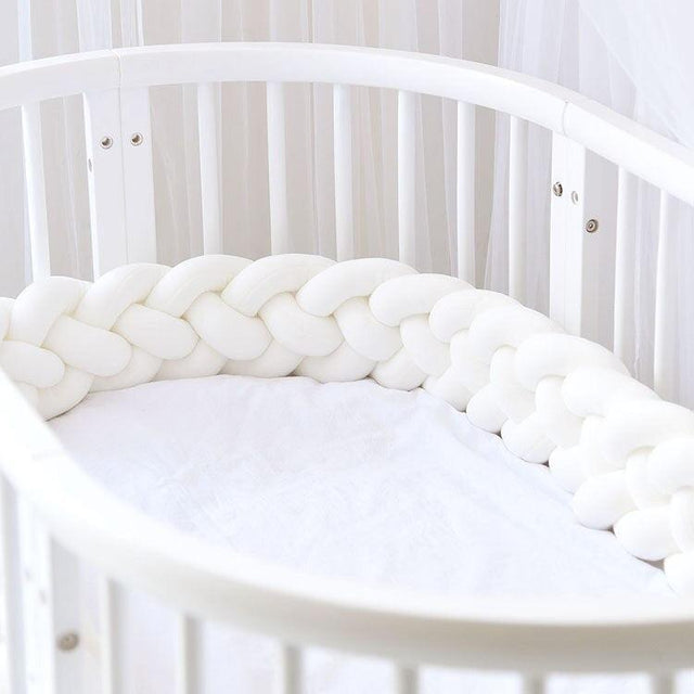 ChandeliersDecor.com-Crib Bumper-Stylish Cot Bumper: Crib Bumper for Modern Nurseries