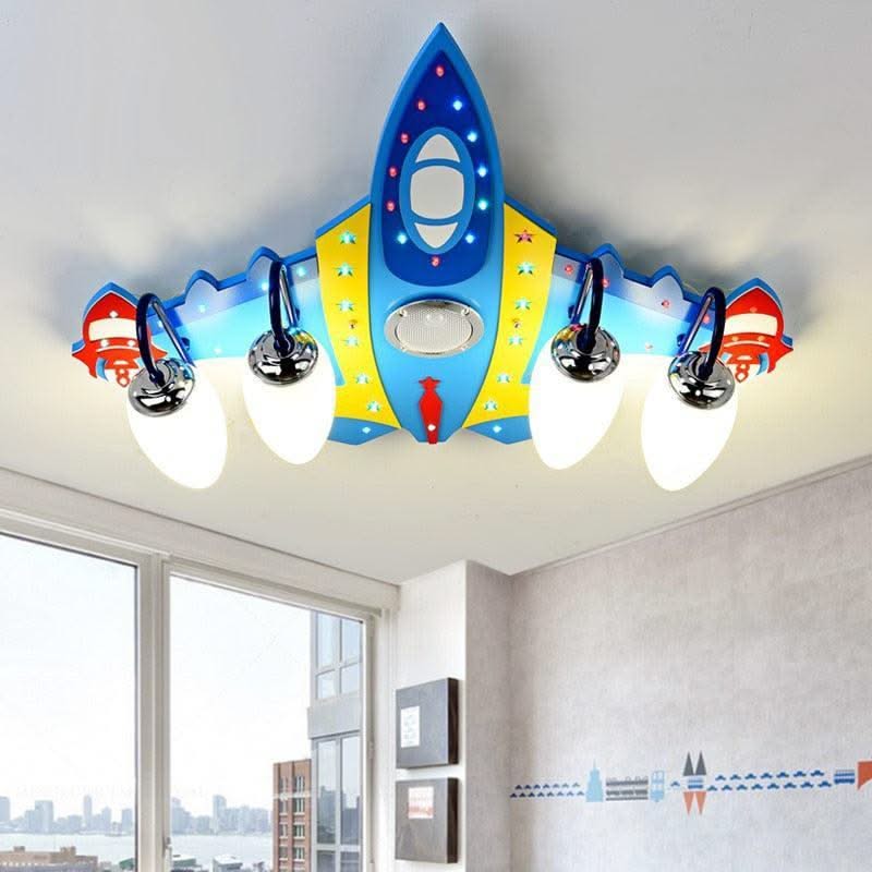 ChandeliersDecor.com-Kids Room Nursery Lighting-Stylish Plane Chandeliers Light - Illuminate Your Space
