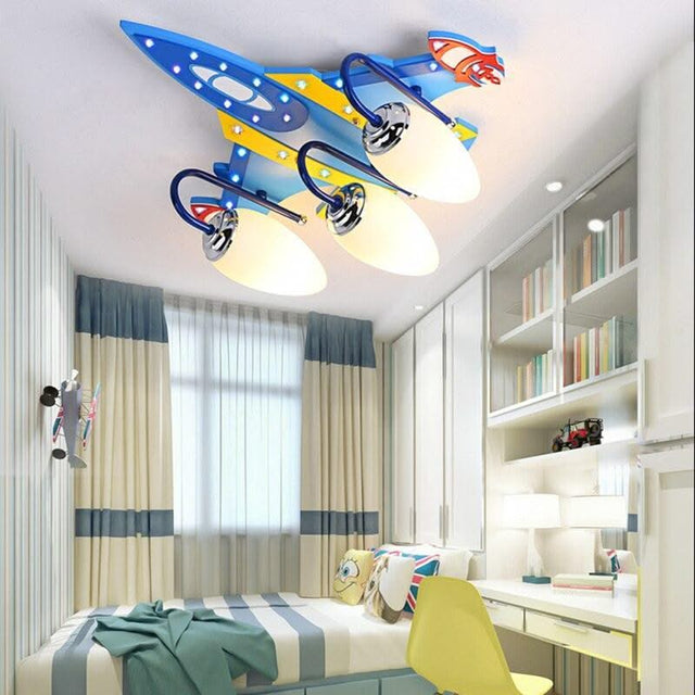 ChandeliersDecor.com-Kids Room Nursery Lighting-Stylish Plane Chandeliers Light - Illuminate Your Space