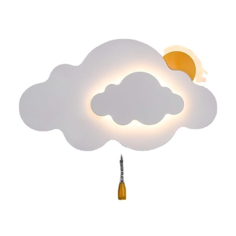 ChandeliersDecor.com-Kids Room Nursery Lighting-Sun Cloud Night Light Wall Lamp for Kids Room
