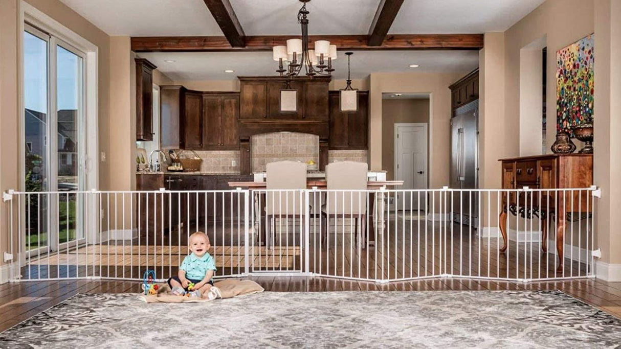 ChandeliersDecor.com-Super Wide Adjustable Baby Gate and Play Yard