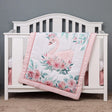 ChandeliersDecor.com-Crib Bedding-Swan Crib Bedding Set - Girls Baby Cot Accessories