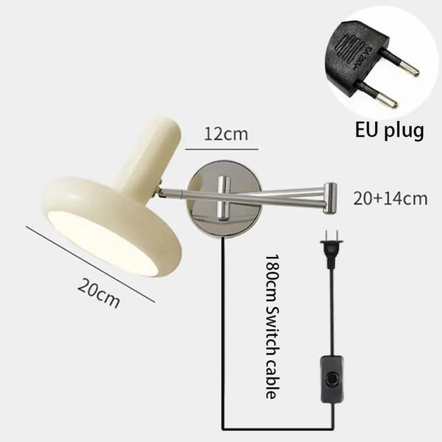 Swing Arm Elbow Rocker Wall Lamp-ChandeliersDecor.com