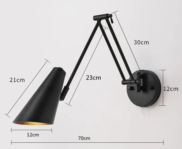 ChandeliersDecor.com-Wall Lights-Swing Long Arm Internal Touch Sensor Wall Lamp